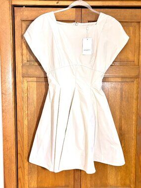 Amanda Uprichard Cream Mini Dress